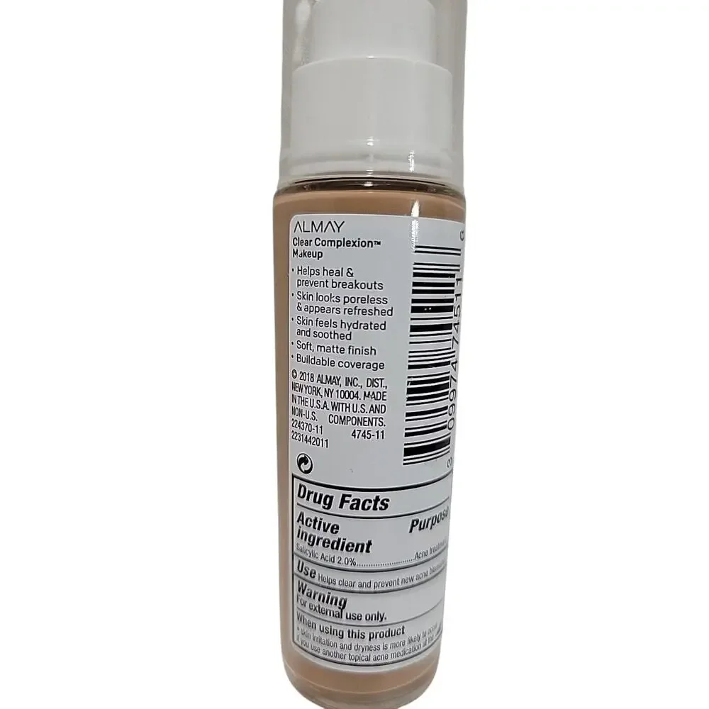 Almay Clear‎ Complexion Make Myself Clear Foundation Natural Tan 710 Acne
